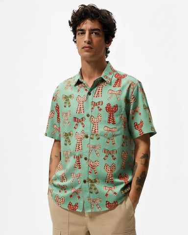 Holiday Christmas Shirt for men - Cyan