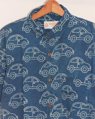 Toy Car Print Half Sleeve Shirt Men