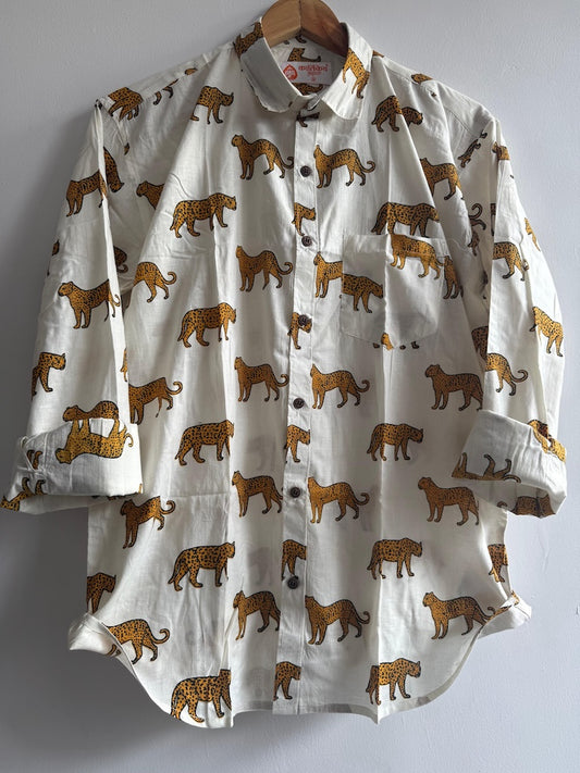 Jungle Print Cotton Mens Full Sleeves Shirt - Safari Edit