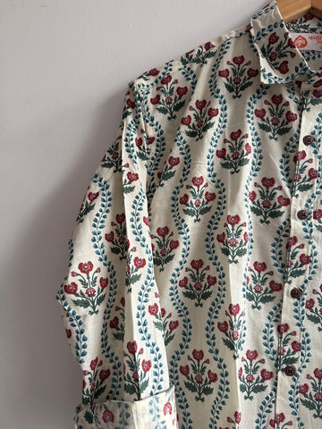 Classic Printed Cotton Mens Full Sleeves Shirt