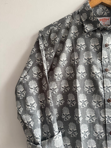 Traditional Print Cotton Mens Full Sleeves Shirt