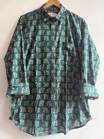 Camel Print Cotton Mens Full Sleeves Shirt