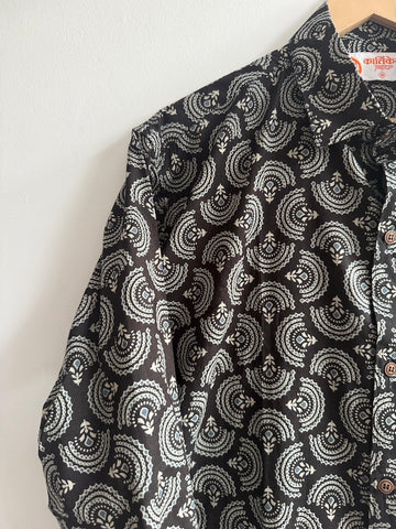 Sanganeri Print Cotton Mens Full Sleeves Shirt