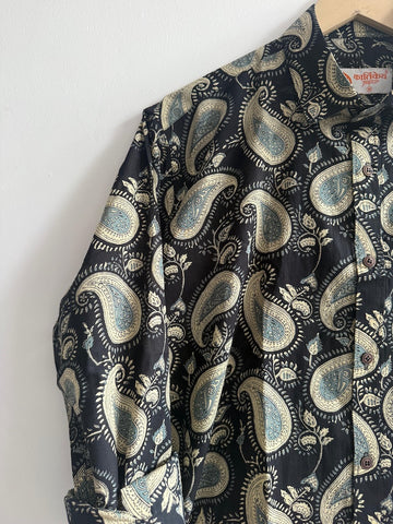 Kalamkari Print Cotton Mens Full Sleeves Shirt