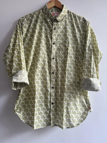Quirky Print Cotton Mens Full Sleeves Shirt