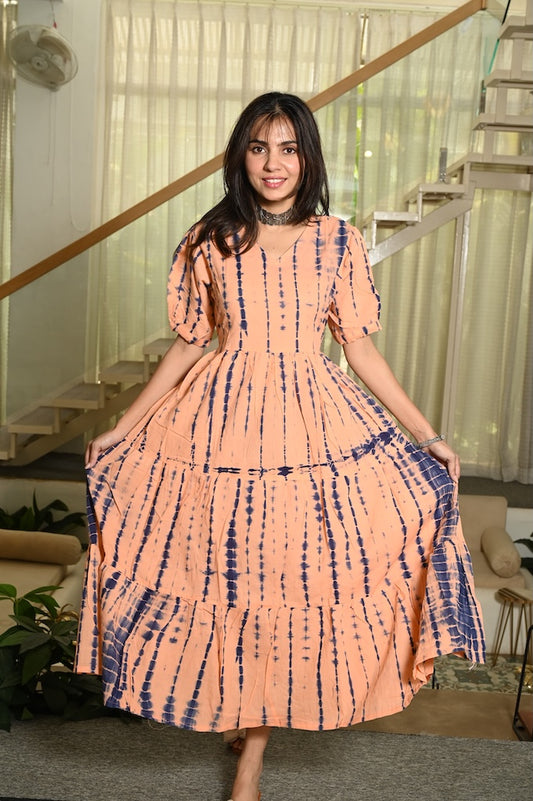 Hand Block Printed One  Piece Dress