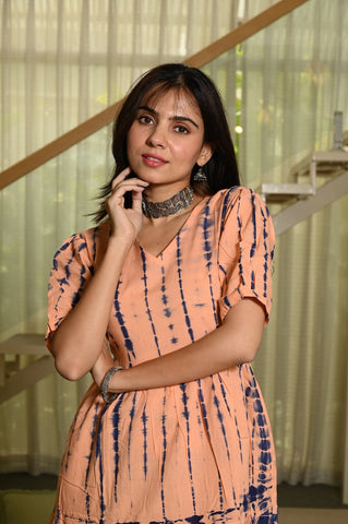 Hand Block Printed One  Piece Dress