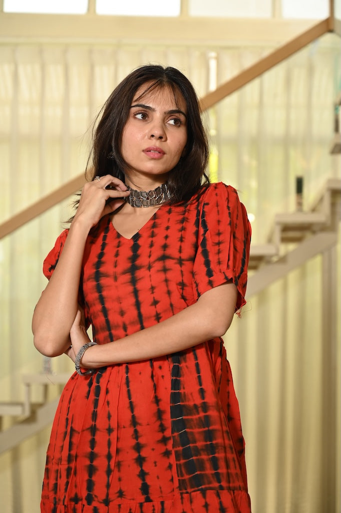 Hand Block Printed One  Piece Dress