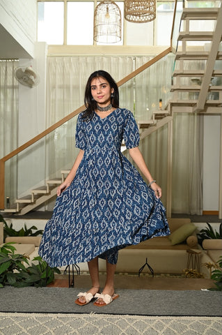 Hand Block Printed One  Piece Dress