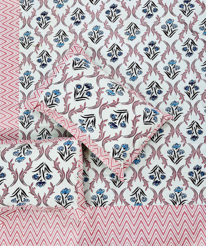 Jaipuri Rajasthani Cotton Bedsheet with Pillow Cover