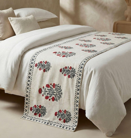 Hand Block Printed Bed Runner