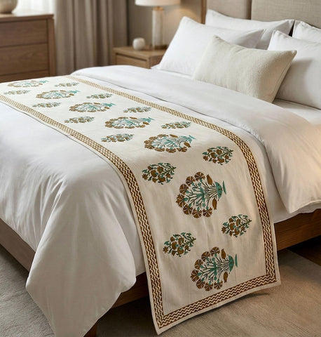 Hand Block Printed Bed Runner
