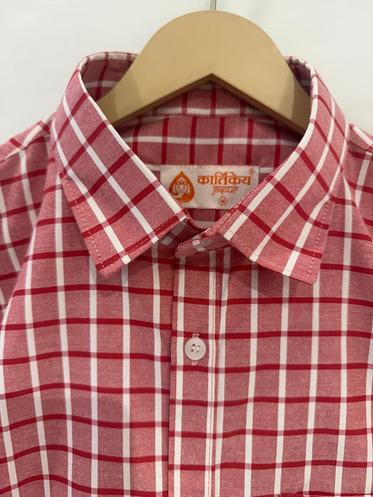 Mens Broad Checks Every Day Wear Premium Cotton Shirt