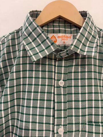 Mens Broad Checks Every Day Wear Premium Cotton Shirt