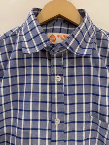 Mens Broad Checks Every Day Wear Premium Cotton Shirt