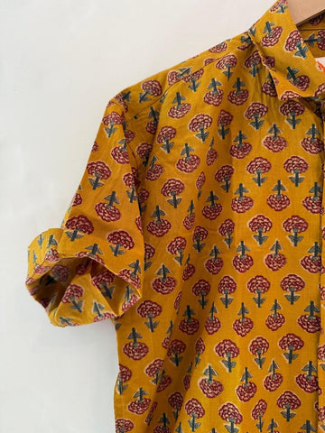 Floral sanganeri Print Cotton Shirt for Men