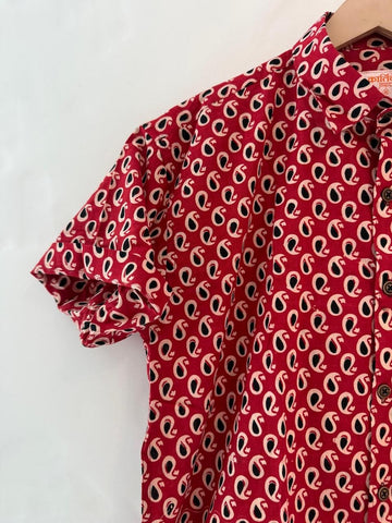 Kalamkari Print Sanganeri Cotton Shirt for Men