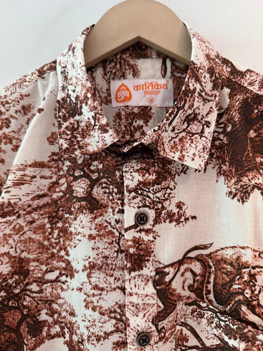Vintage Opaque Classic Rare Cotton Shirt by Kartikeya Jaipur