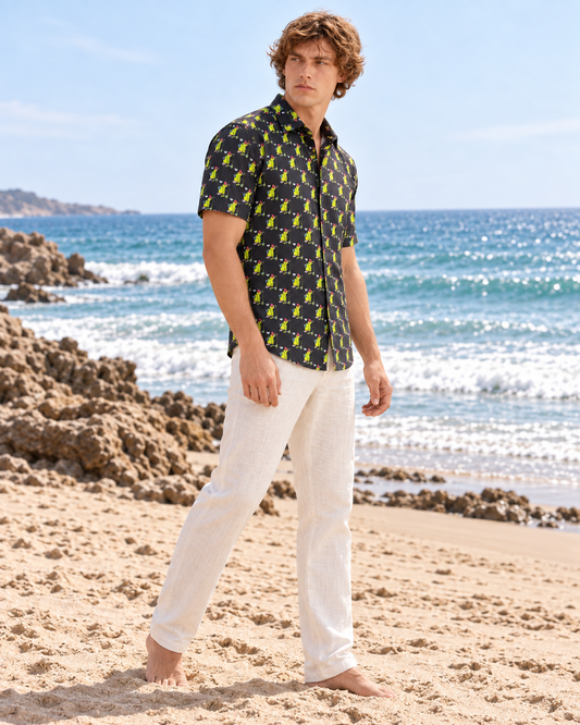 Cotton Blend Casual Shirt For Men