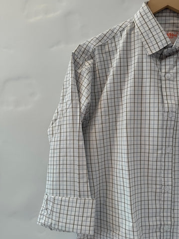 Mens Small Checks Every Day Wear Premium Cotton Shirt