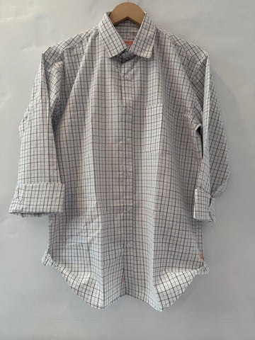 Mens Small Checks Every Day Wear Premium Cotton Shirt