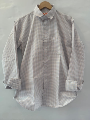 Mens Small Checks Every Day Wear Premium Cotton Shirt