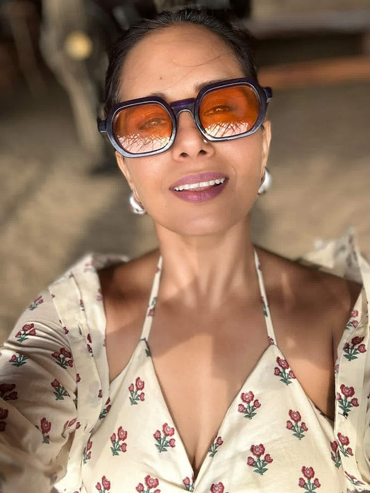 Floral Print Shirt & Bralette Combo Set