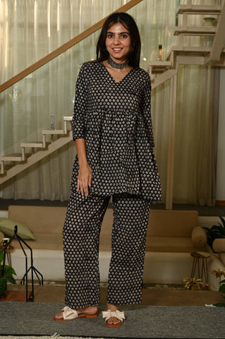 Handblock Pure Cotton Women Coord Set