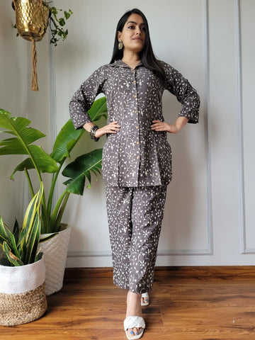 Handblock Pure Women Co-ord set