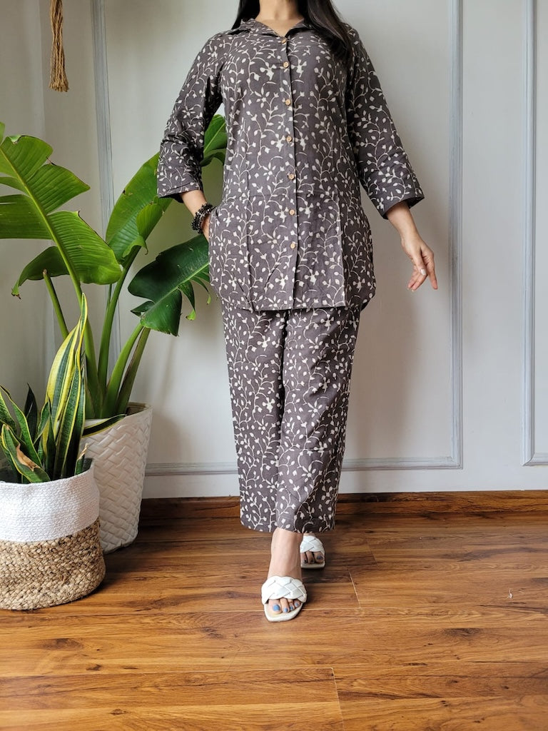 Handblock Pure Women Co-ord set