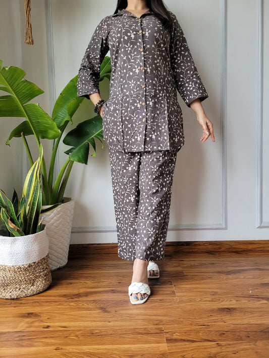 Handblock Pure Women Co-ord set