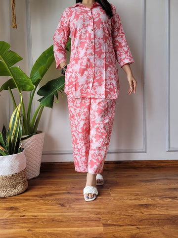 Handblock Pure Women Co-ord set