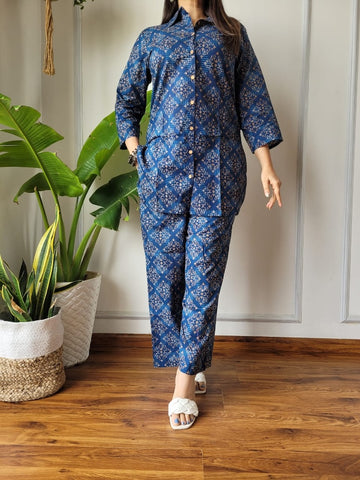 Handblock Pure Women Co-ord set