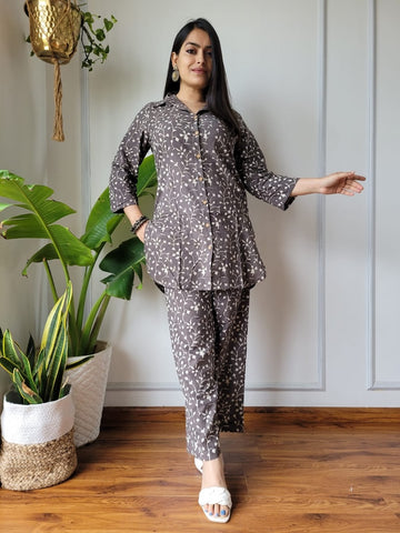 Handblock Pure Women Co-ord set