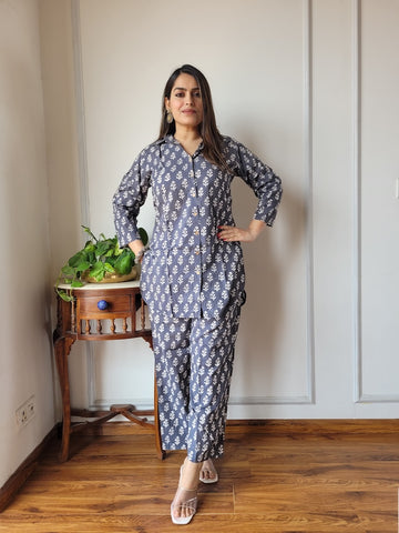 Handblock Pure Women Co-ord set