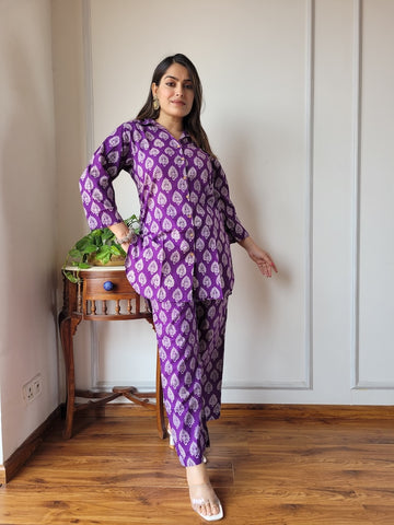 Handblock Pure Women Co-ord set