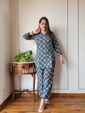 Handblock Pure Women Co-ord set