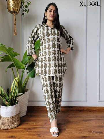 Handblock Pure Women Co-ord set