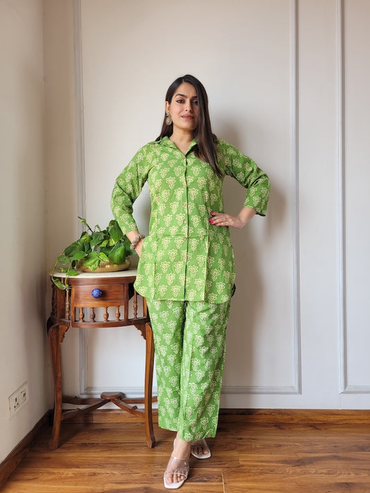 Handblock Pure Women Co-ord set