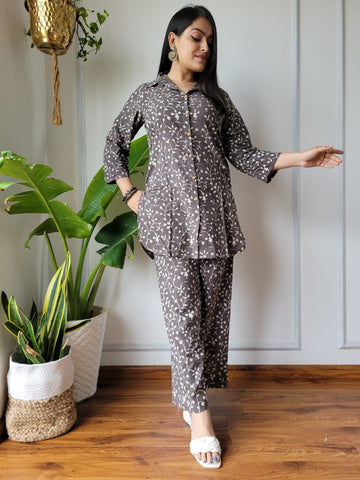 Handblock Pure Women Co-ord set
