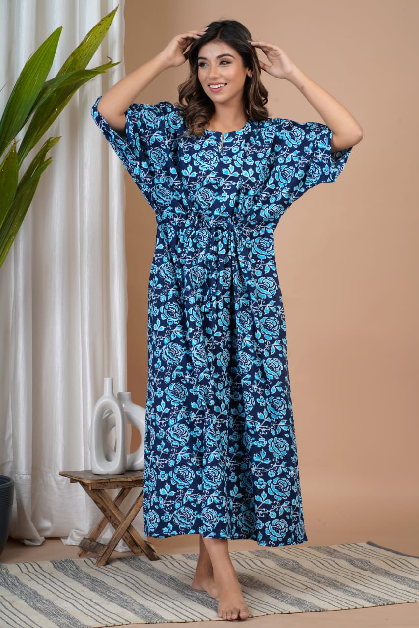 Cotton Printed Women Summer Nighty