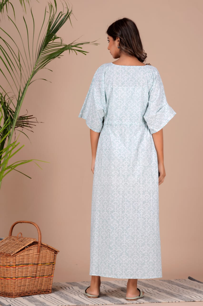 Cotton Printed Women Summer Nighty