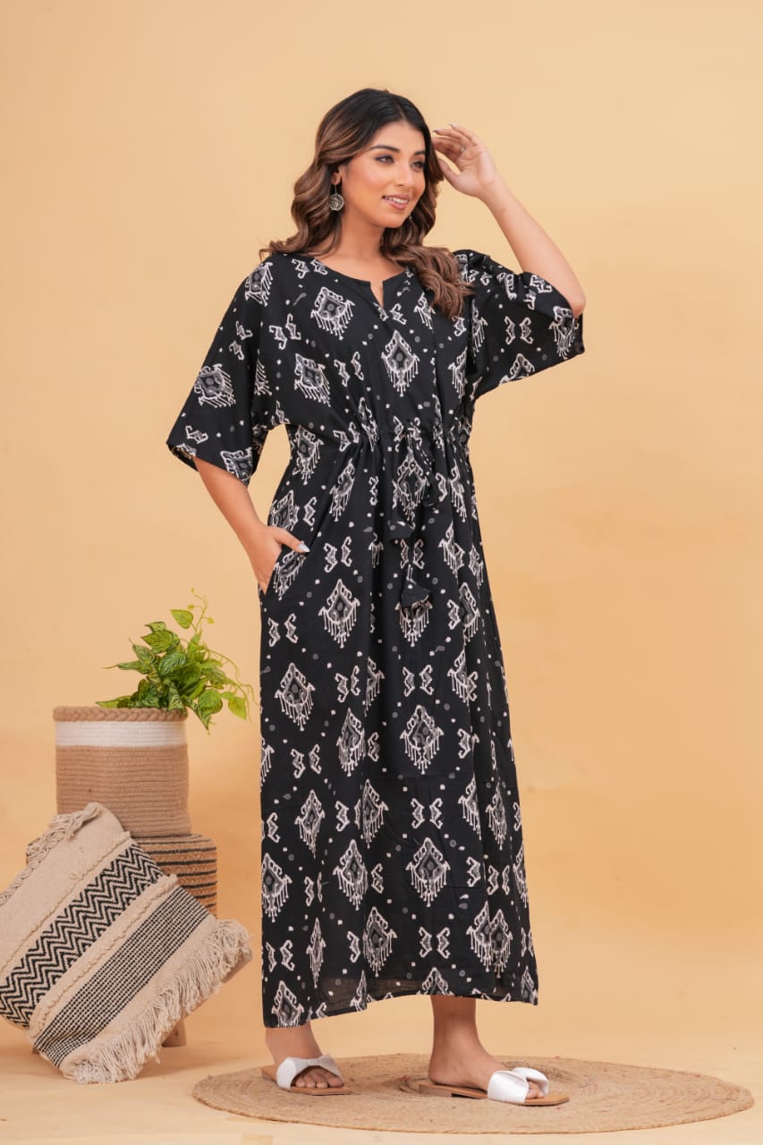 Cotton Printed Women Summer Nighty