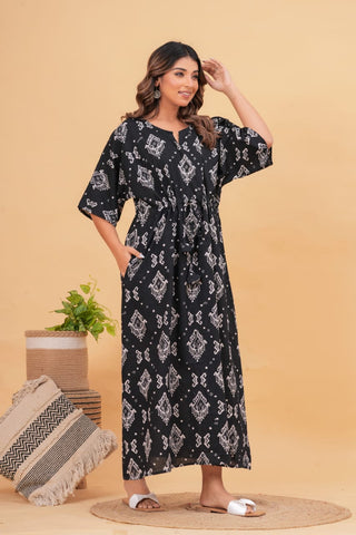 Cotton Printed Women Summer Nighty