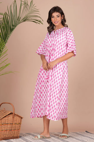 Cotton Printed Women Summer Nighty