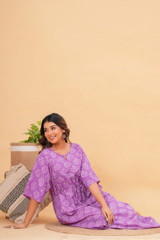 Cotton Printed Women Summer Nighty