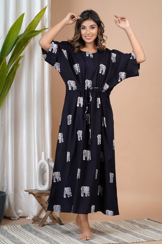 Cotton Printed Women Summer Nighty