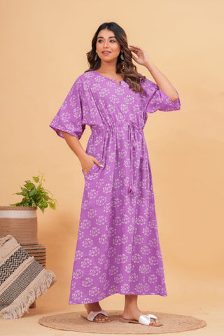 Cotton Printed Women Summer Nighty