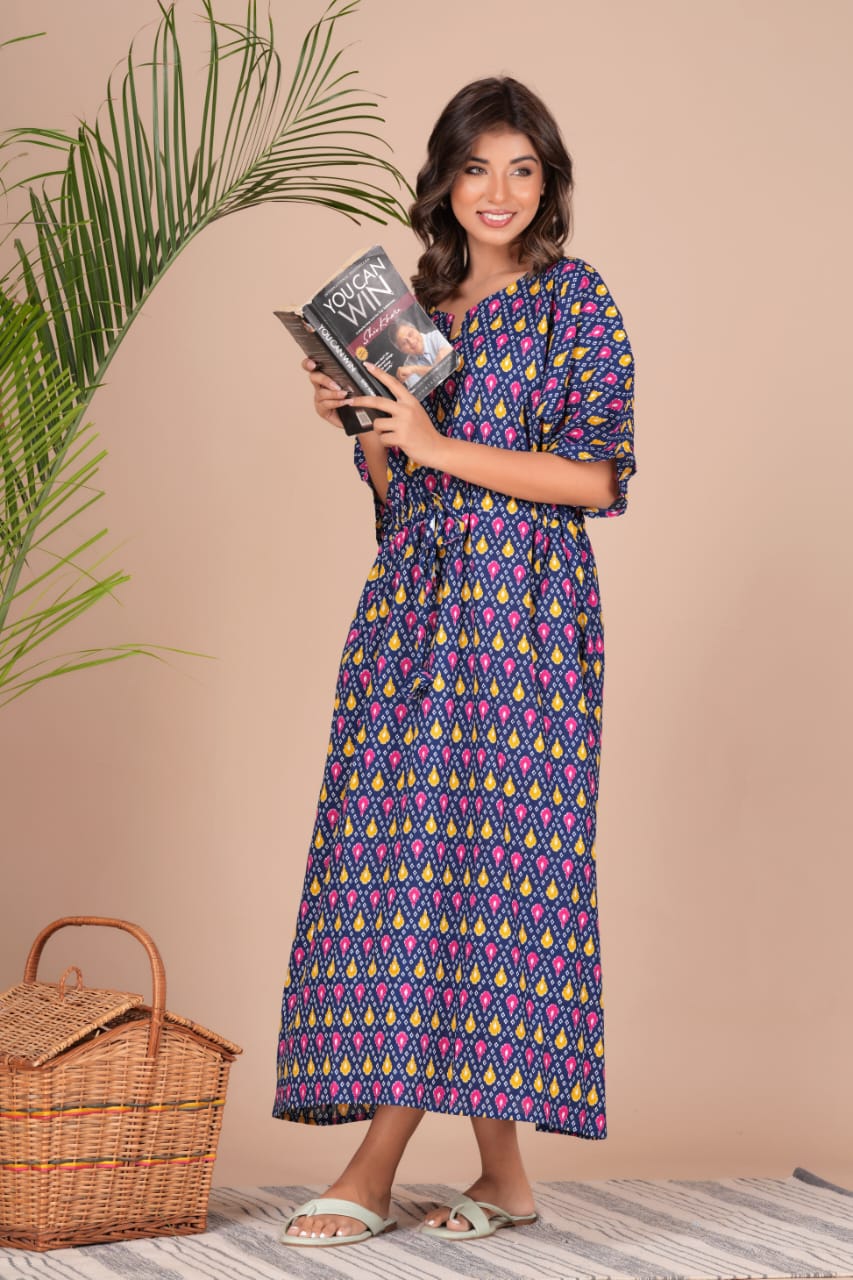 Cotton Printed Women Summer Nighty
