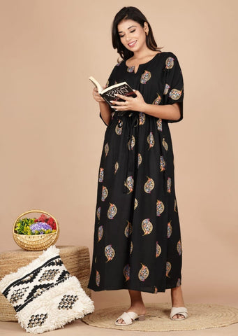 Cotton Printed Women Summer Nighty